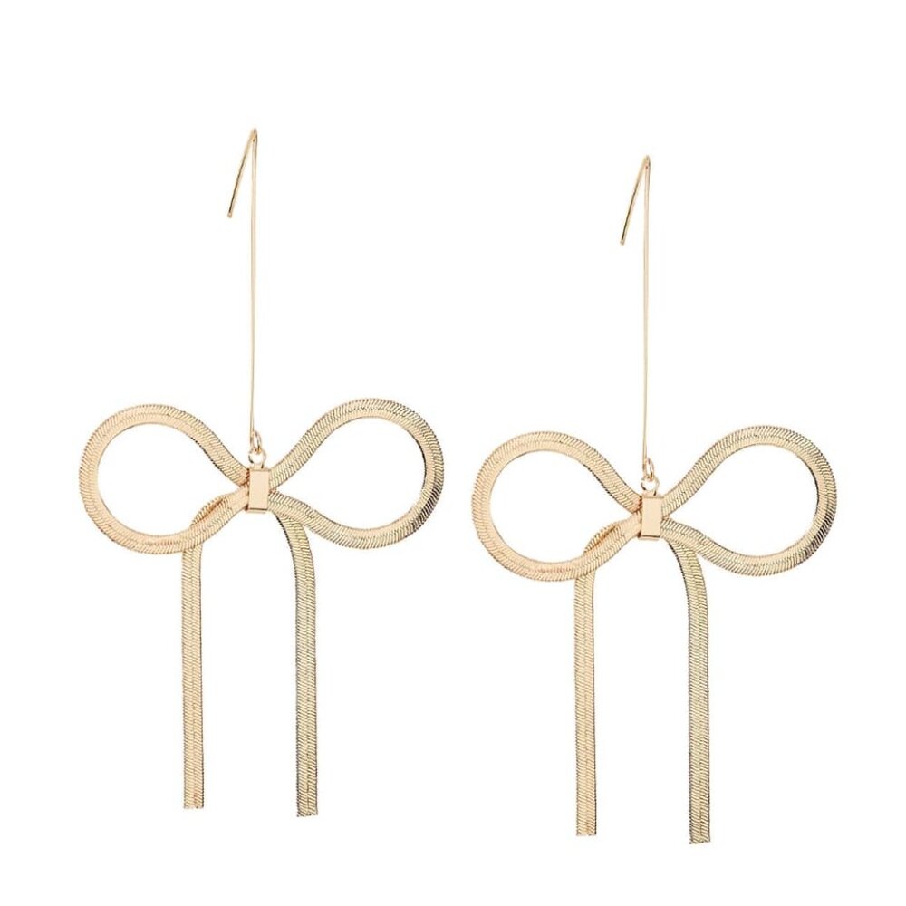 Park Lane Teddy Earrings - Gold Bows